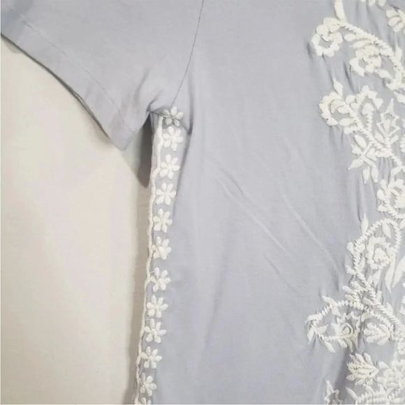 Soft Surroundings Short Sleeves Embroidered Blouse Size XS (fits larger) - Picture 4 of 8